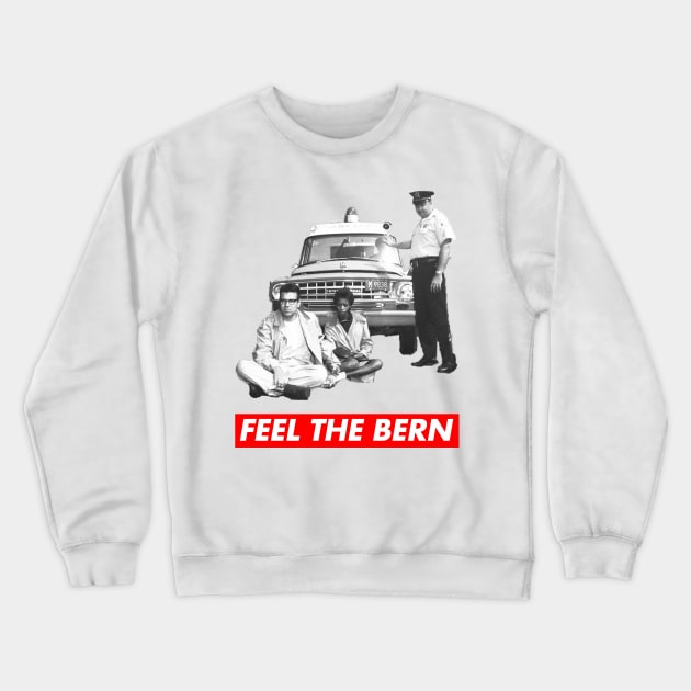 Bernie Sanders 1963 Feel the Bern Crewneck Sweatshirt by skittlemypony